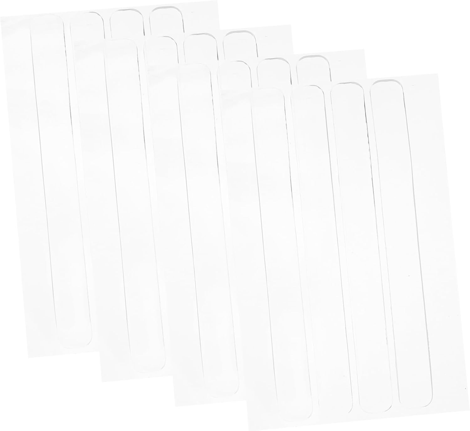 Generic 20PCS Silicone Cabinet Bumpers Self Adhesive Collision Strips for Door and Protection Bumpers for Furniture Noise Reduction and Damage Prevention