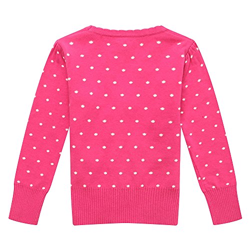 Richie House Little Girls' Cardigan Sweater with Matching Buttons Size 12M-4 RH08422