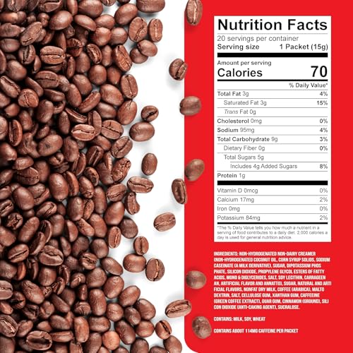 Image of The Frozen Bean Cookie Butter Frappe & Latte Instant Mix (20 Sticks), Made with Arabica Coffee, Double Shot Caffeine, Low Sugar & Premium Ingredients, Hot, Iced, or Blended Drinks