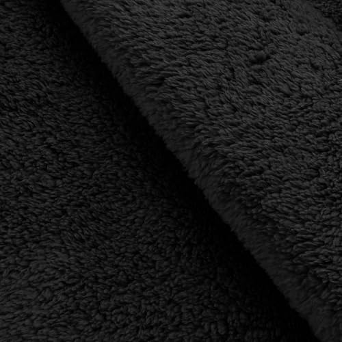 Mens Fuzzy Sherpa Hoodies With Kangaroo Pocket Fleece Solid Casual Pullover Long Sleeve Winter Fluffy Sweatshirts3