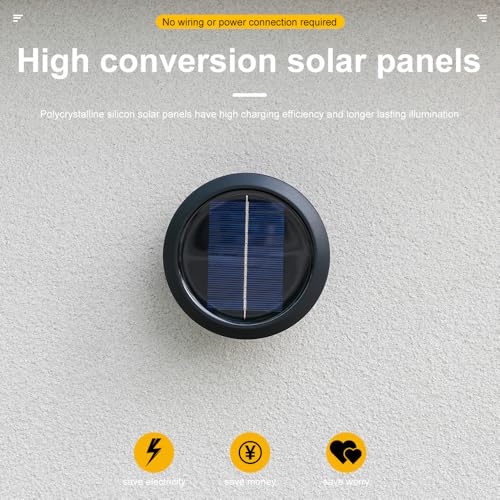 Image of Solar Lights, Ambiance Lights,wall Light, Decorative Light Downlights Dusk to Dawn Solar Wall Light Outdoor IP65 Waterproof for Backyard Walls, Hotels, Staircases,Park Floors 1pcs (White light)