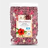 Kalyaan Plus | Fleurs Hibiscus Séché (Tisane) 1KG Format XL | Infusion Naturelle et Légère | Bissap | Idéal dans une Routine Bien-Être