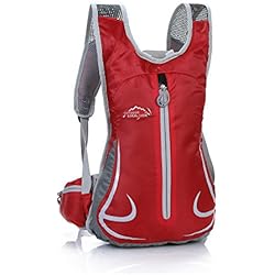 ONTYZZ Mochila MTB Ciclismo Mochilas Pequeñas Ligera Mochila Deportiva Correr Mochila Bici Impermeable Mochilas Trekking Mochila Montaña Mujer Hombre Mochilas de Marcha Mochilas para Esquiar 4 ONTYZZ Mochila MTB Ciclismo Mochilas Pequeñas Ligera Mochila Deportiva Correr Mochila Bici Impermeable Mochilas Trekking Mochila Montaña Mujer Hombre Mochilas de Marcha Mochilas para Esquiar Rojo