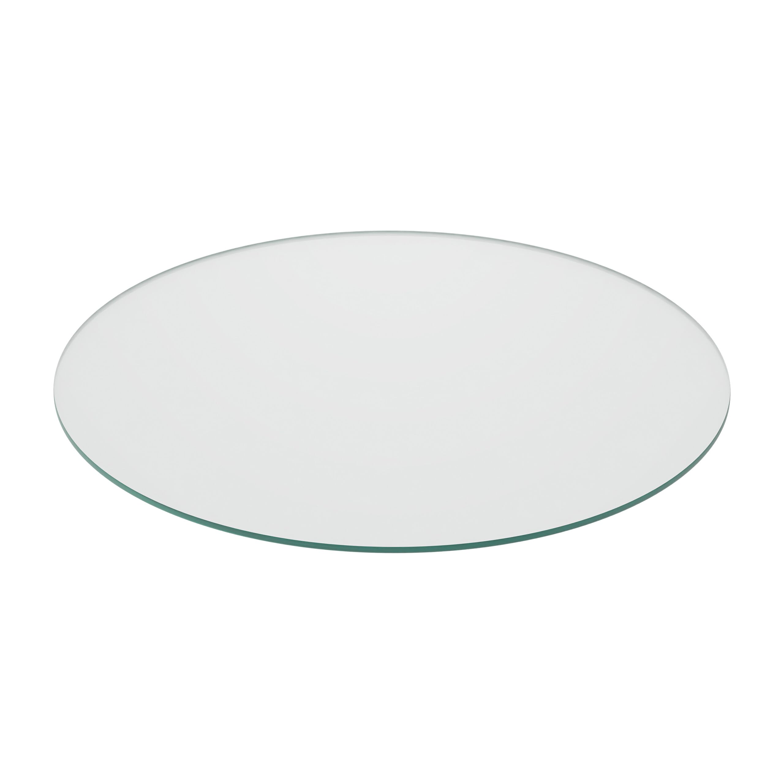 Relaxdays Plaque en Verre de sécurité trempé Ronde Ø 70 cm 8 mm d'épaisseur Transparente