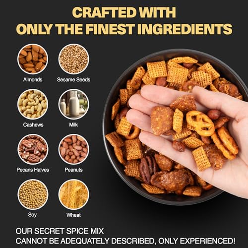Image of Wicked Mix Snack Mix with Mixed Nuts - Sweet and Salty Snacks Trail Mix Snack Packs with Almonds, Cashews, Pretzels, Pecans - Healthy Snacks Zero Trans Fat in Resealable Bag (Smoky Hot Chipotle, Case of 12)