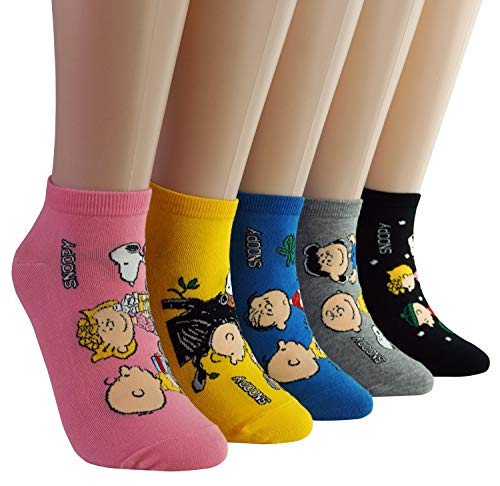 DASOM Snoopy Calcetines para mujer, diseño de cacahuetes