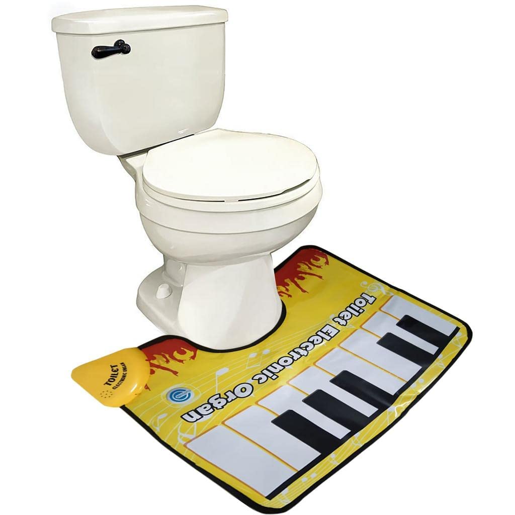 GOLKIPAR Electronic Piano Organ Game, Toilet Electronic Organ, Toe Tapping Entertainment Keyboard Toilet Floor Carpet Sounding Rug Bathroom-image-3