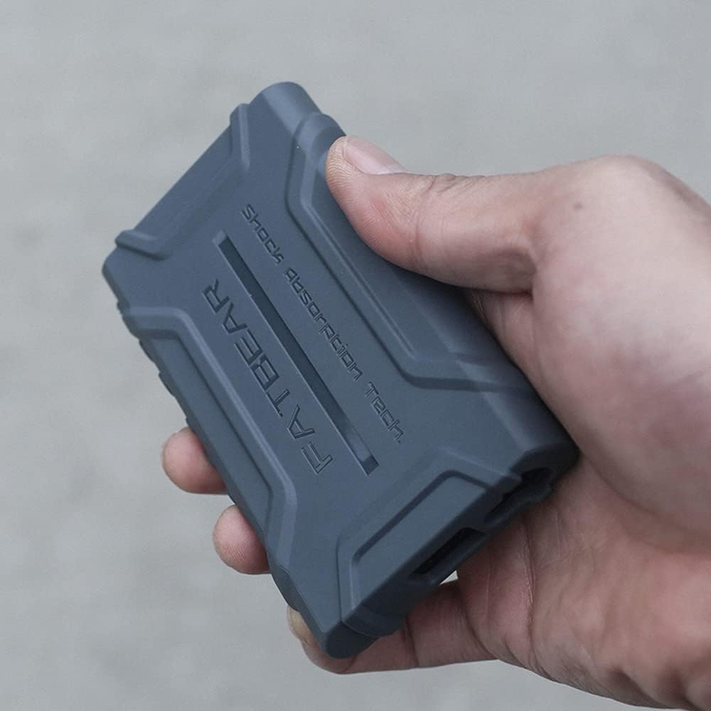 FATBEAR Rugged Shockproof Armor Protective Shell Skin Case Cover for Sony Walkman NW-A300 Series NW-A306 NW-A307 (Gray)