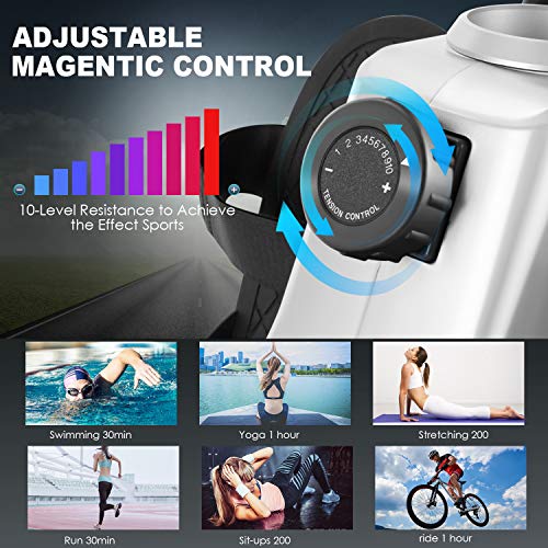 ANCHEER Rudergerät für Fitness Rudergerät, Sport, 10 Widerstandsstufen, LCD-Anzeige, Tablet-Halterung, leises System… – Bild 3
