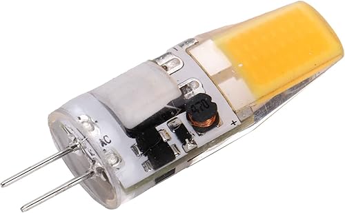 Miniatura 2 de Fydun G4 LED COB Bombilla 5W 600LM Lámpara de techo de silicona Bombilla AC DC 12V 1.7x0.5 in Blanco cálido 2700K3100K (blanco cálido)