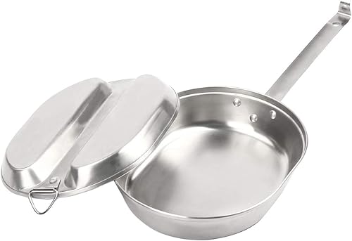 TargetEvo - Juego de utensilios de cocina de acero inoxidable para acampar