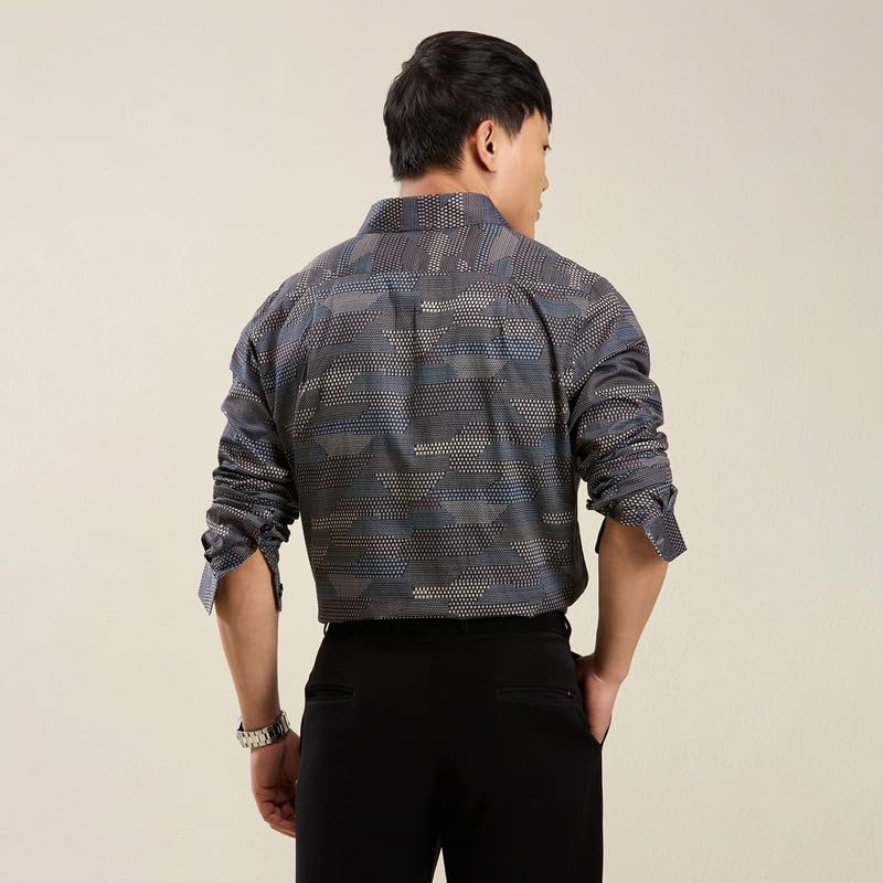 Image of MARK & ALBERT Men's Slim Fit Cotton Formal Shirt