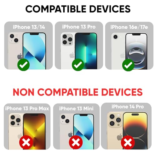 Image of POPIO Xtreme Series Pack of 2 Military-Grade Gorilla Tempered Glass for iPhone 13 /13 Pro / 14 /16e / 17e | 9H Hardness, Edge-to-Edge Coverage, Anti-Scratch