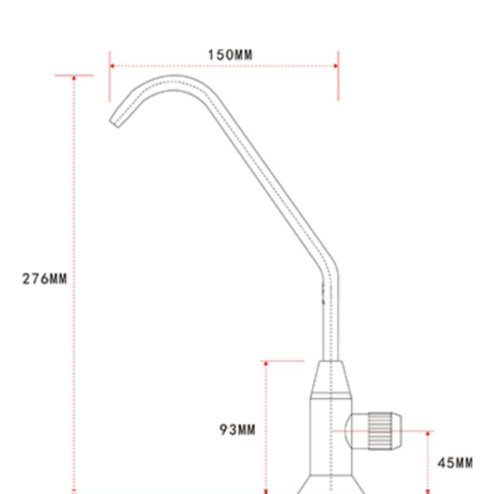Grifo de agua potable, cuello de cisne, filtro frío individual para fregadero, grifo de cocina