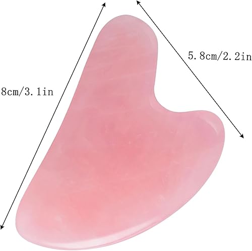 Miniatura 2 de Gua Sha Jade Stone Gua Sha Herramienta de masaje, herramienta Guasha para masaje de piel facial y corporal. Herramientas para acupuntura de spa,