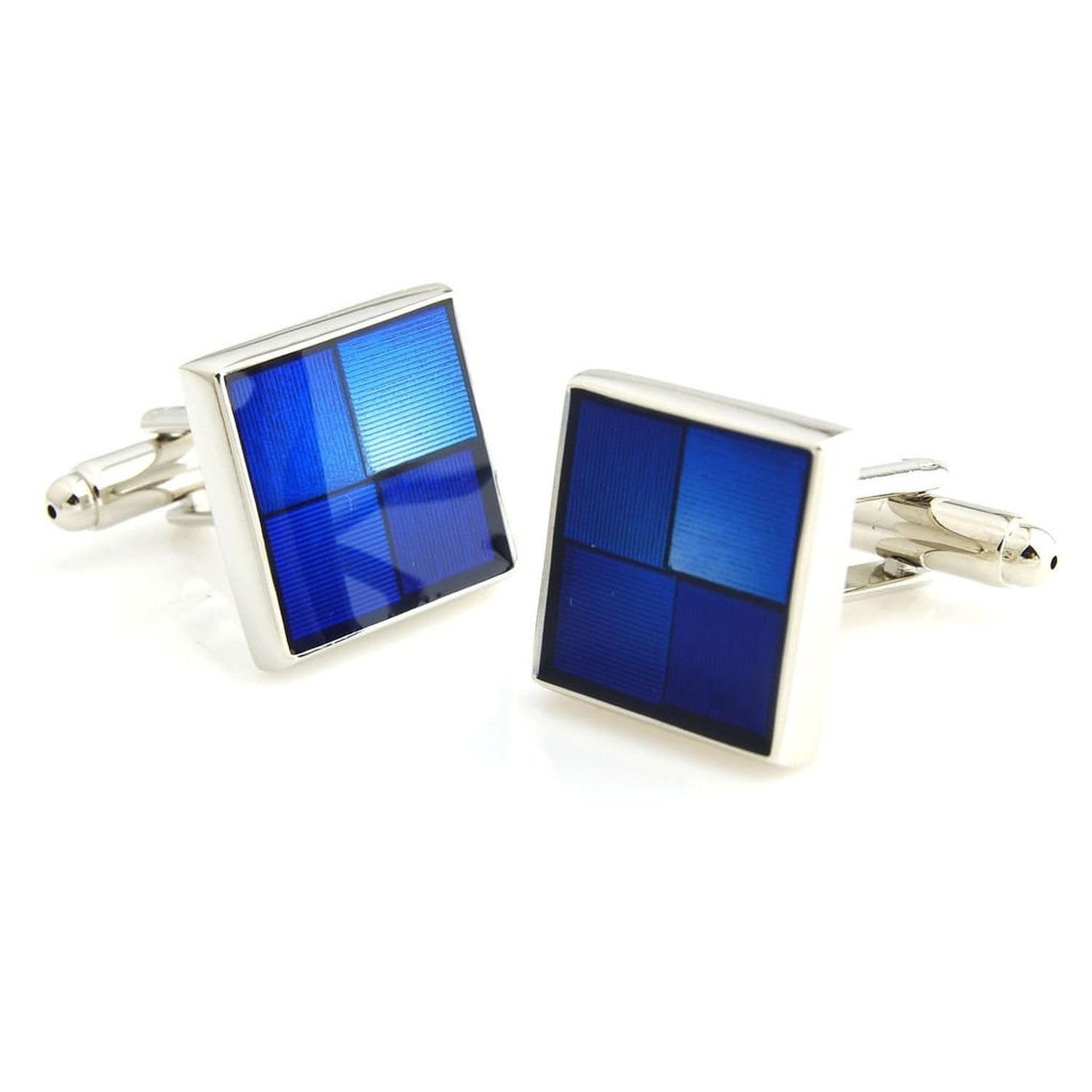 Peluche Metal Play Resin Art (Blue) Cufflinks for Men (B01C6USFFI) Amazon Price History, Amazon Price Tracker