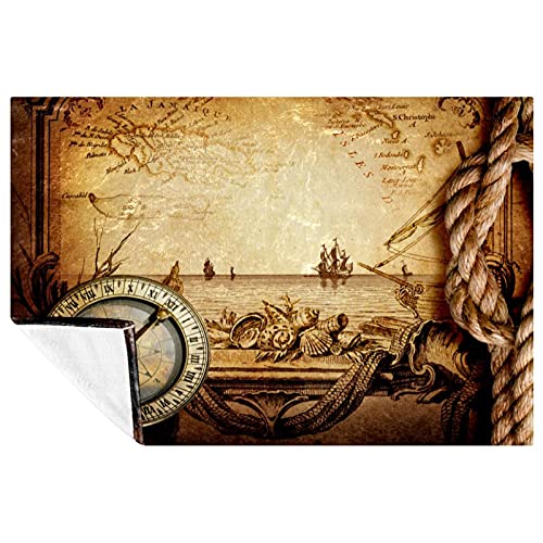 Couverture douce Adventure Stories pour lit et canapé en 150x100 cm