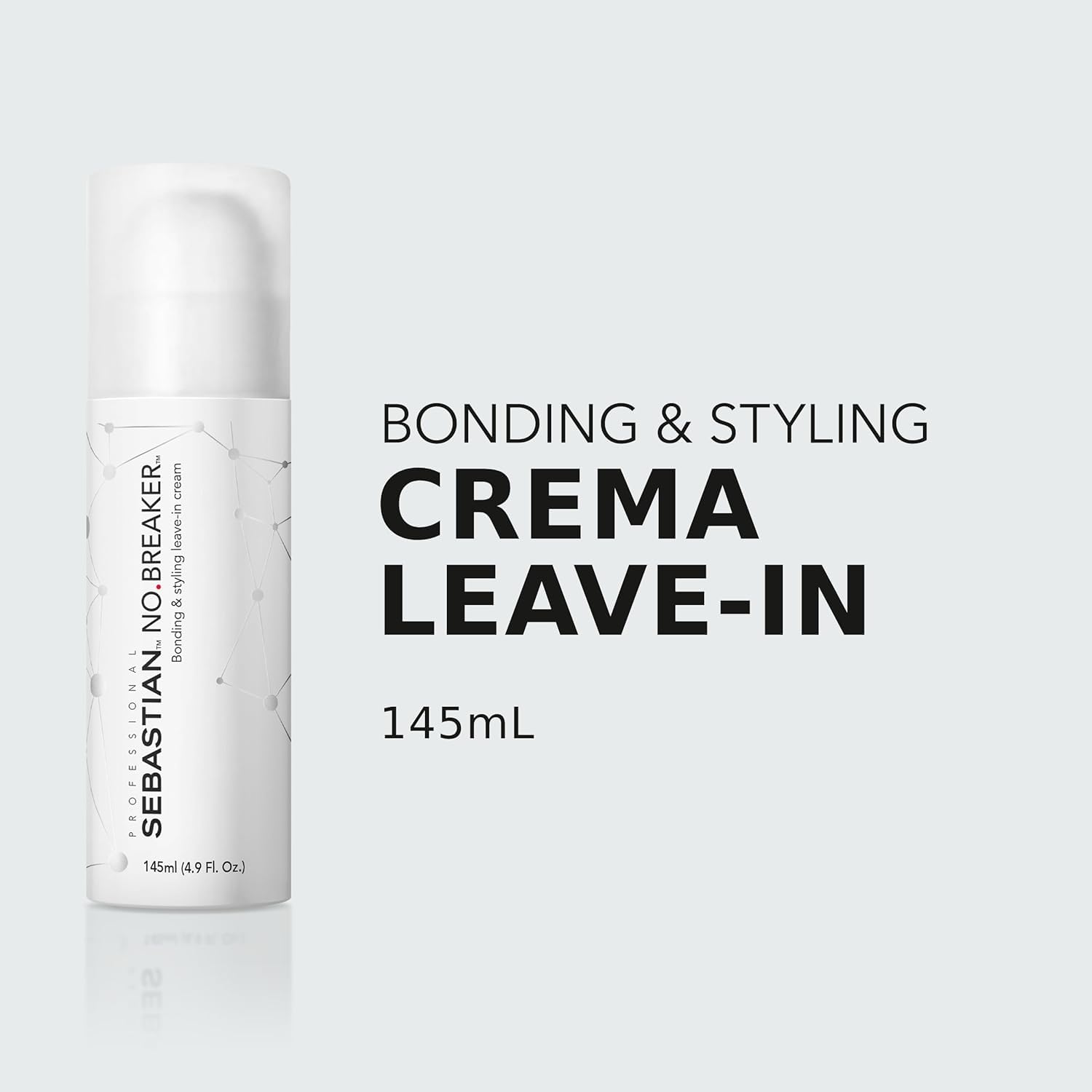 Sebastian Professional - Pack No.Breaker - Champú (250ml) + Crema sin aclarado para fijar y peinar (145ml) - Repara y protege el cabello contra la rotura. Cabello fuerte y suave.