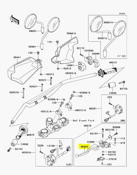 Amazon.com: OEM Clutch Lever 46092-0050 46092-1206 Compatible with