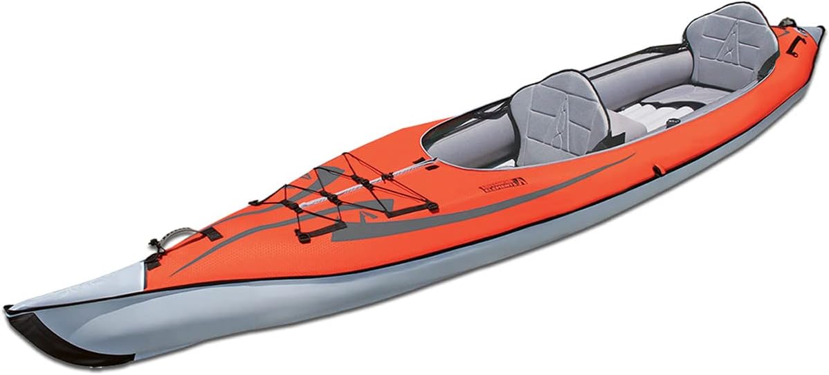 Advanced Elements AdvancedFrame Convertible 2 Person Kayak with Pump - Red/Grey
