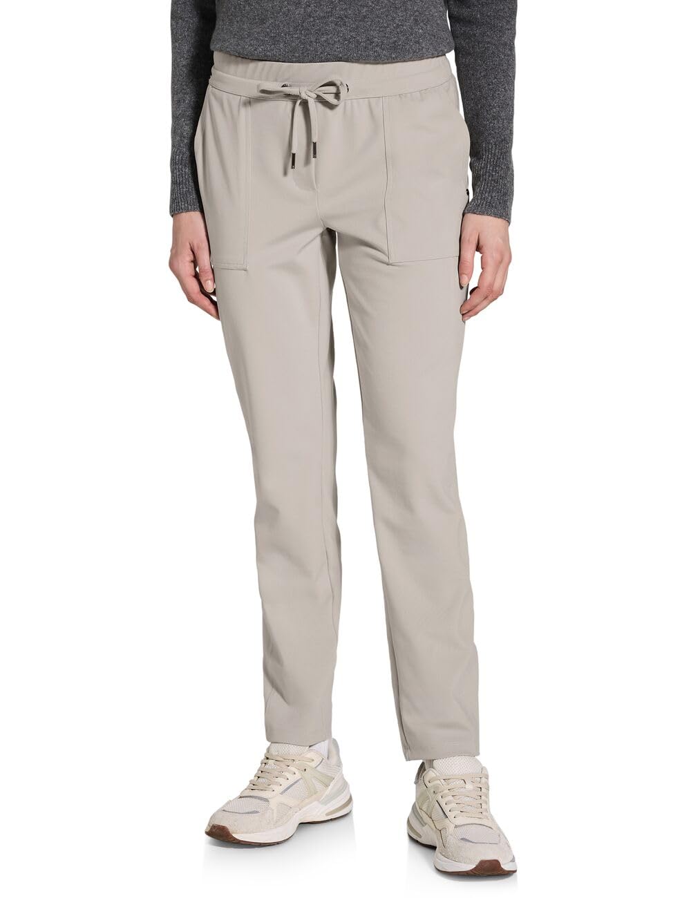 Cecil Women's B378555 Trousers in Casual fit, Light Hazel Beige, XL / 30L