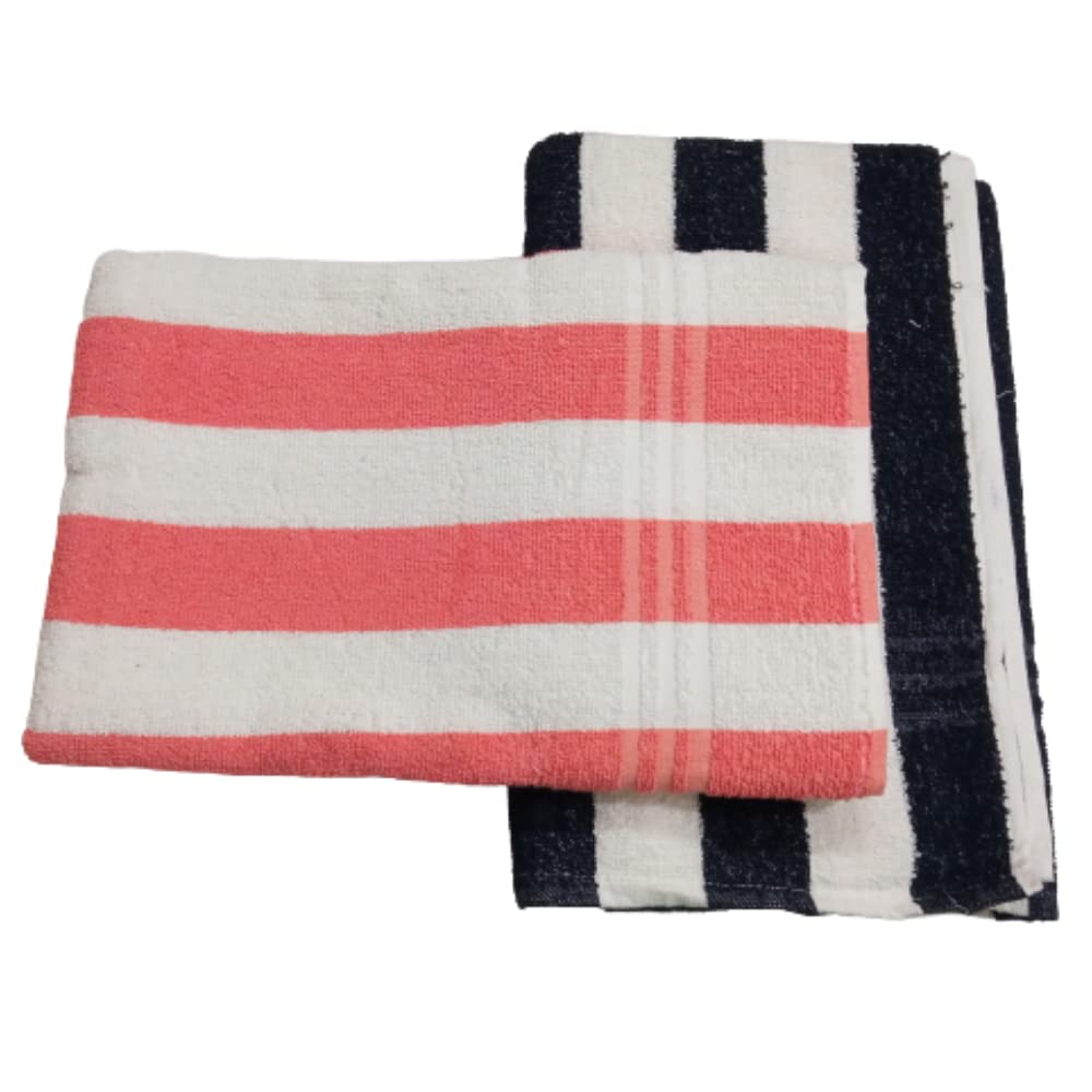 PKS SARSHI Brand - 100% Cotton 2-Piece Towel Set, Super Soft Microfiber Towels for Men and Women Double Colour