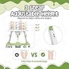 Baby Walker Foldable, 4-in-1 Toddler Infant Walkers with Wheels, 360-degree Rotatable Play Tray, for Boys and Girls 6-18 Months- Activity Center, 3-Gear Height Adjustable, Music and Lights(Green) #3