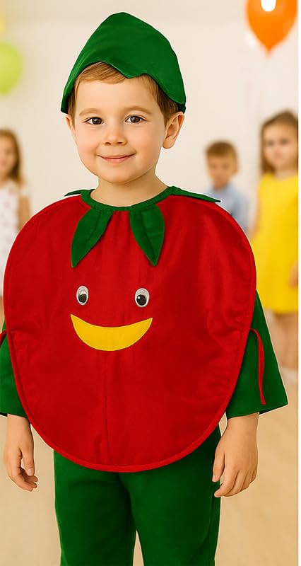 Image of FancyDressWale Fruit & Vegetable Fancy Dress Costume for Kids | Free Size 2-10 Years | School Fancy Dress, Stage Shows, Theme Parties