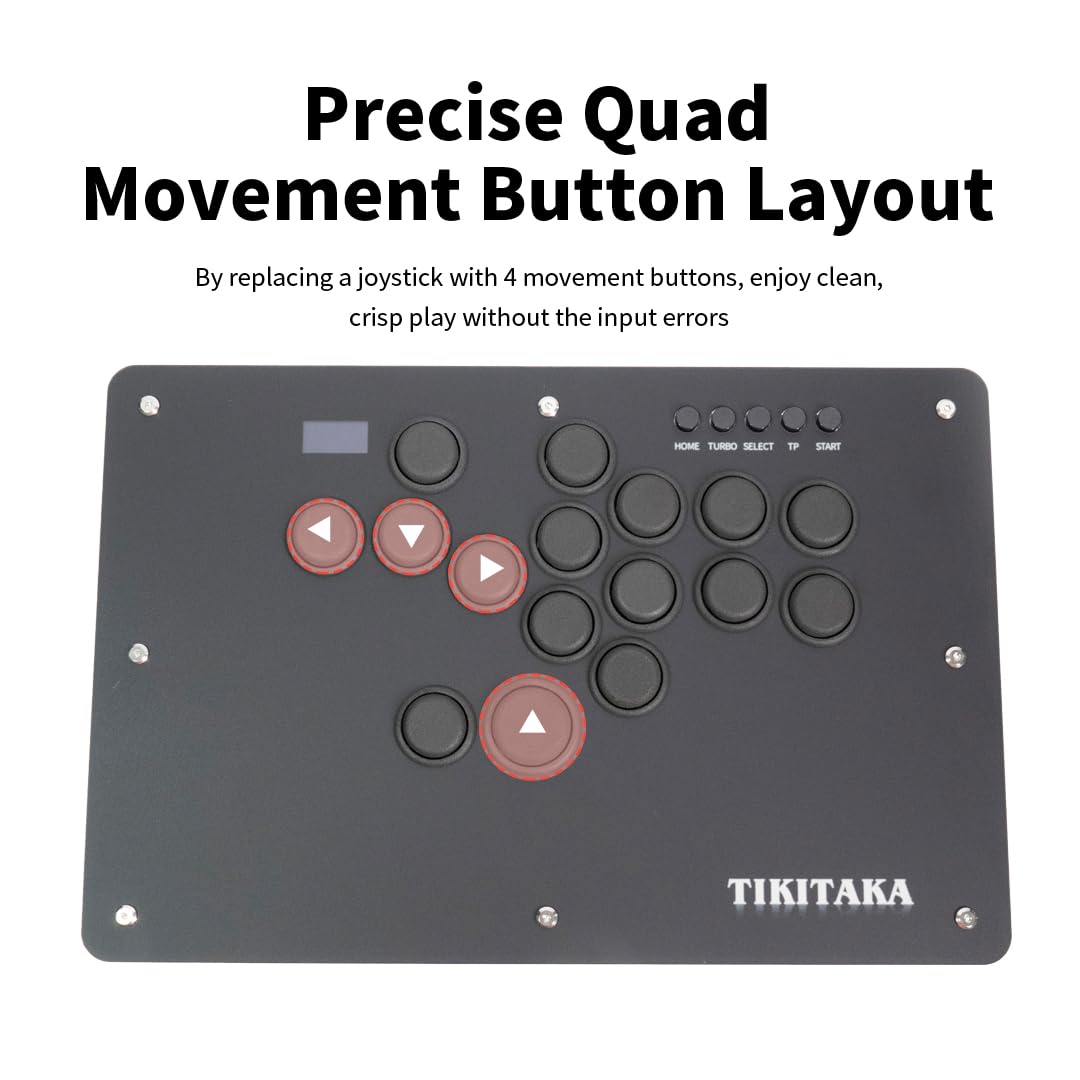 Amazon.com: TIKITAKA Arcade Controller T16B All-Button Gamerfinger