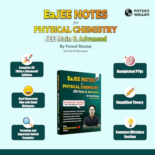 Image of PW EaJEE Handwritten Notes For Physical Chemistry By Faisal Razaq | Chapterwise and Topicwise 1200+ Questions | Complete JEE Main & Advanced Syllabus | Handpicked PYQs [Paperback] Faisal Razaq