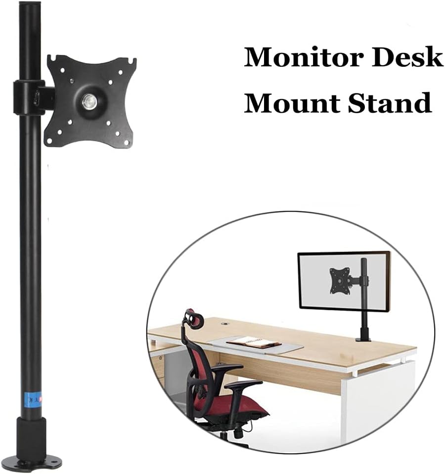 Adjustable Desk Monitor Stand Rotation Arm Desktop Holder for Computer Within 14-27 Inch Tv Mount Bracket Clamp