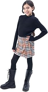 تنورة قصيرة للبنات من اوريوندو - قماش قطني منسوج، خفيف الوزن وانيق للاعمار من 6 الى 14 سنة