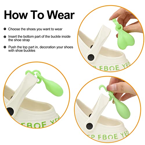 Balls For Crocs Nuts, 2 Packs Of Croc Nuts Glow In The Dark Balls For Nuts Crocs Charms Shoe Buckle Shoe Decoration Charms Party Favors Supplies For Boys Girls Women Man Birthday Gifts (Green) #TOP3