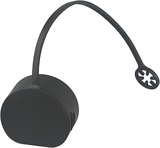 Typ 2 EV-Ladeanschluss-Abdeckung, staubdichte Schutzkappe für Elektrofahrzeug-Ladestation, schwarzer PVC-Buchsenschutz, 63 mm x 56 mm