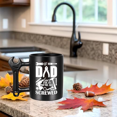 Taza divertida para papá con asa de llave inglesa miniatura 6