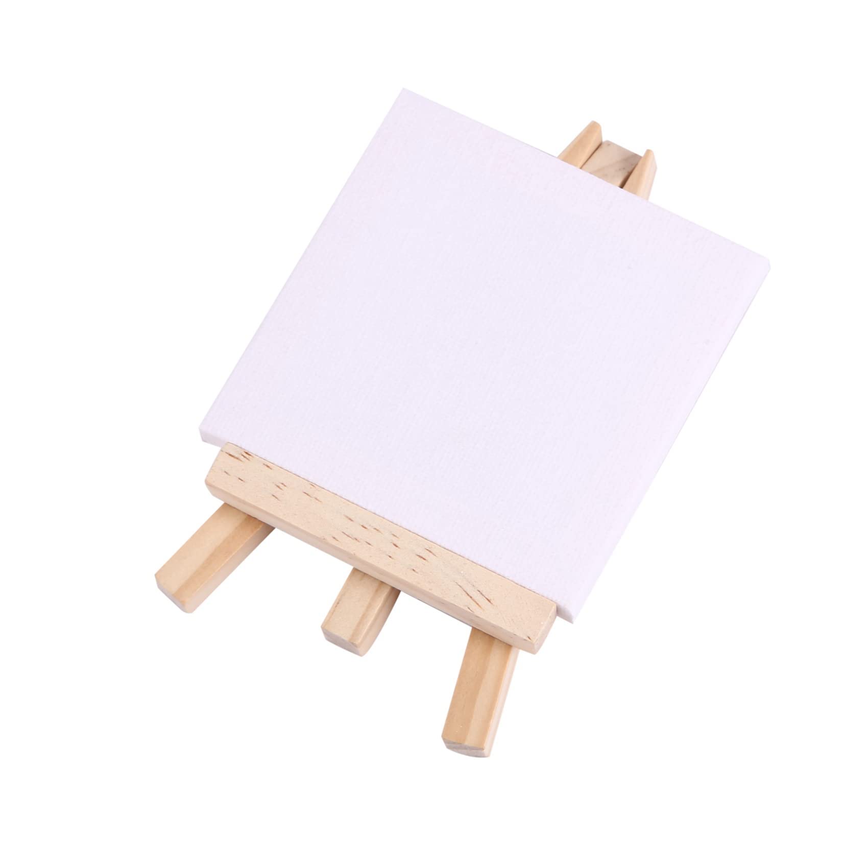 KüNstler zestaw 48 mini sztalugi + 3 x 3 mini płótno zestaw do malowania, rysunek, mały stół, sztaluga na