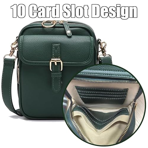 Enjoyaitlife Crossbody Bag, Enjoyaitlife Crossbody Leather Anti Theft Purse Handbag with Built in Wallet for Women3