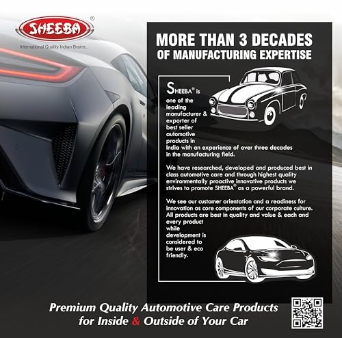 SHEEBA TYRE SHINE Polish with foam applicator pad for Cars & Bikes, Original Back to Black look, Long Lasting Results, for Rubber, Plastic Parts, Prevents Premature Ageing, Dullness, Non Greasy: 250mL (Image - 6)