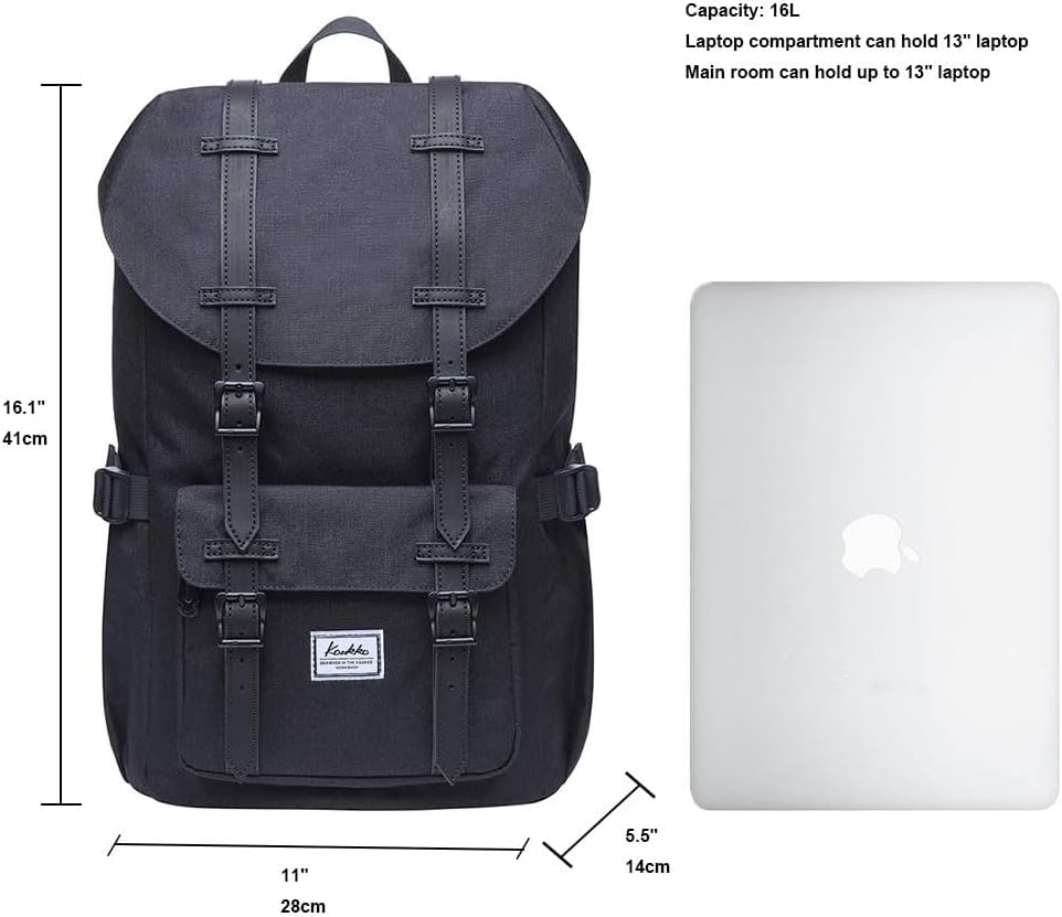 KAUKKO Travel Laptop Backpack 15 “Unisex School Backpack Bag, 20 Liters