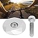 Headset Top Cover, Aluminum Alloy Bike Headset Stem Top Hat with Bolt for MTB Mountain Road Bike(Silver)
