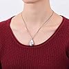 Yinplsmemory-Carved-Teardrop-Keepsake-Ashes-Necklace-Urn-Pendant-Cremation-Memorial-Jewelry Carved Teardrop Keepsake Ashes Necklace Urn Pendant Cremation Memorial Jewelry Always in my heart