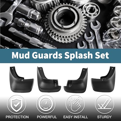 Image of Mud Flaps Splash Guards for Toyota Corolla AE110 Sedan Sedan 2000-2002 Front & Rear Mud Guards W /Mount Accessories