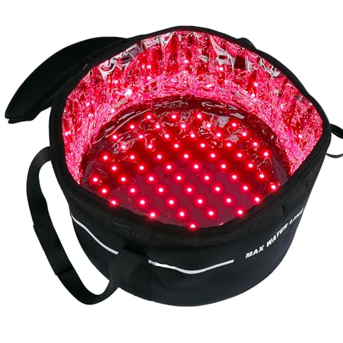 Red Light Therapy for Feet, Infrared 660 & 850nm Light Therapy Bucket for Foot, Ankle Pain Relief, Foldable & Lightweight, Easy Home Use