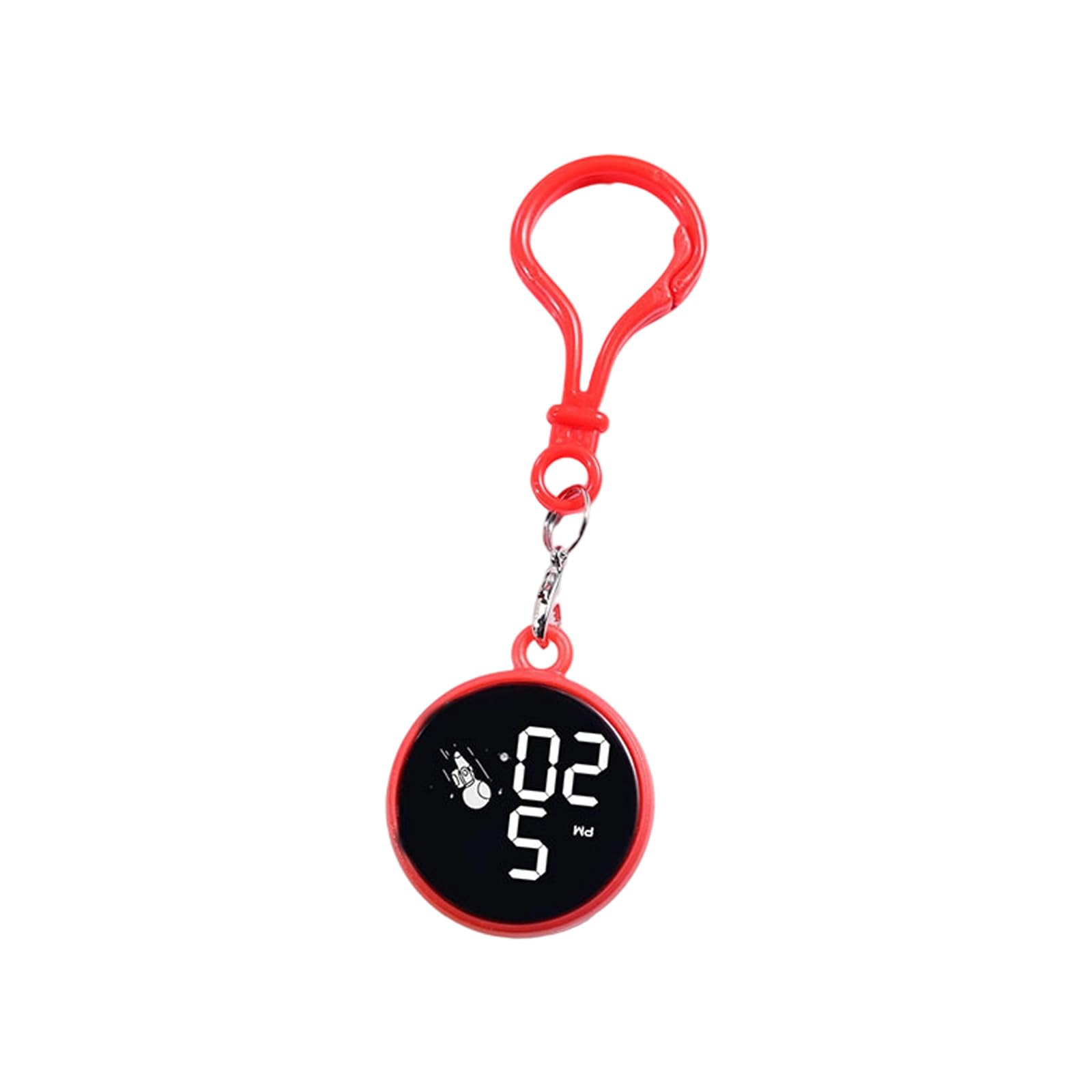 CRFFZ LED Electronic Wristwatch with Date Display Electronic Hanging Watch Keychain Pocket Watch Digital Clock Nurse Watches for Women
