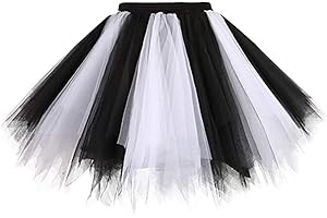 Women's Black and White Tutus for a Chic Dance Party