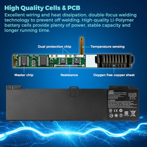 Image of VX04XL L05766-855 Battery Replacement for HP ZBook 15 G5 G6 4ME79AA Series VX04090XL HSTNN-IB8F L06302-1C1 HSN-Q13C 90Wh 15.4V