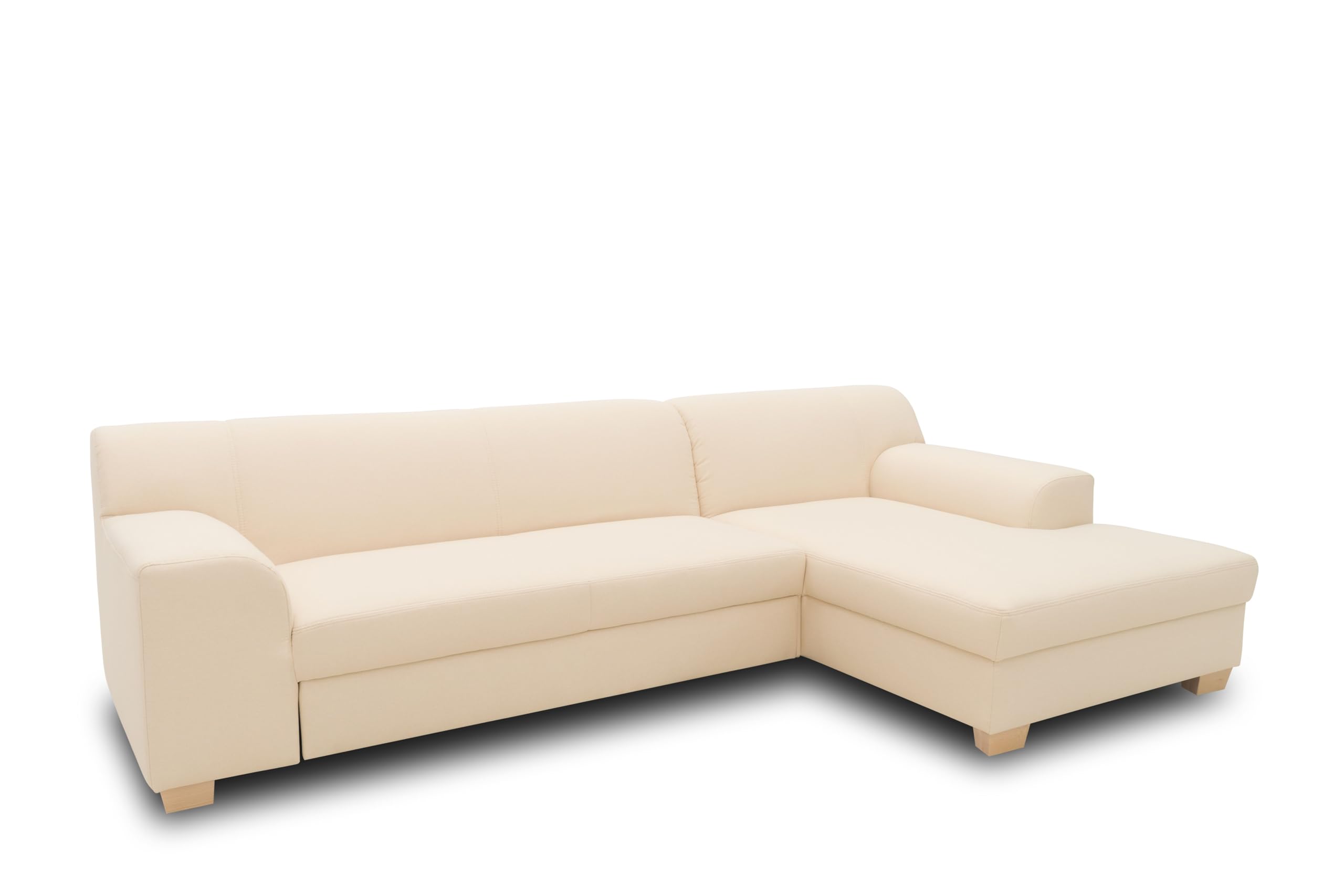 DOMO Ecksofa Tinos - L-Form Schlafsofa 273x157cm Dunkelgrau