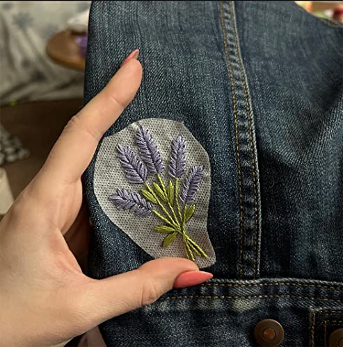 31 Pcs Hand Sewing Stabilizers,Water Soluble Stabilizer,Stick And Stitch Self Adhesive Adhesive Wash Away Stabilizer With Pre-Printed Flower Patterns For Embroidery Hand Sewing Lover Beginners #TOP4