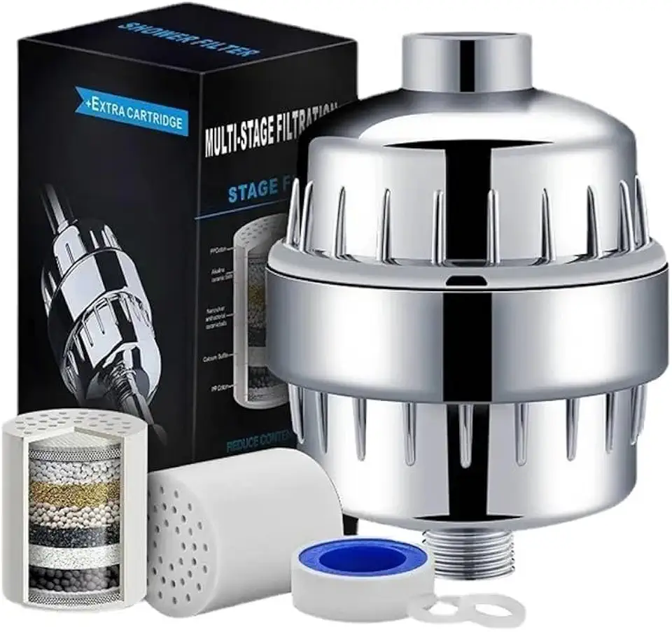 Filtro De Chuveiro Purificador Agua Com 15 Níveis Filtragem