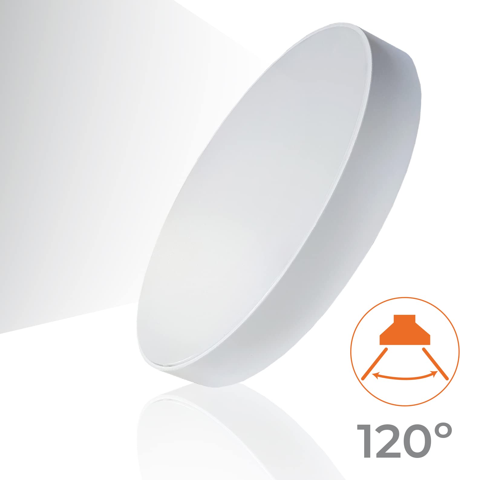 LED ATOMANT 2x Plafon LED Superficie Frameless 30cm 48W Color Luz Fria | Color Blanco Frio 6500K, 4400 Lumenes, Diametro 300mm